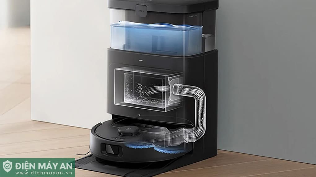 Robot hút bụi lau nhà Ecovacs N30 PRO OMNI - Đen